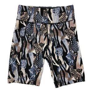 Calvin Klein Women's High Rise Fashion Print Bike Short - Animal Mix Spray